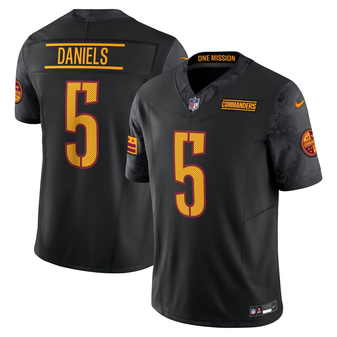 Washington Commanders Jayden Daniels White Vapor F.U.S.E. Limited Super Bowl Era Jersey | NFL Football Jersey