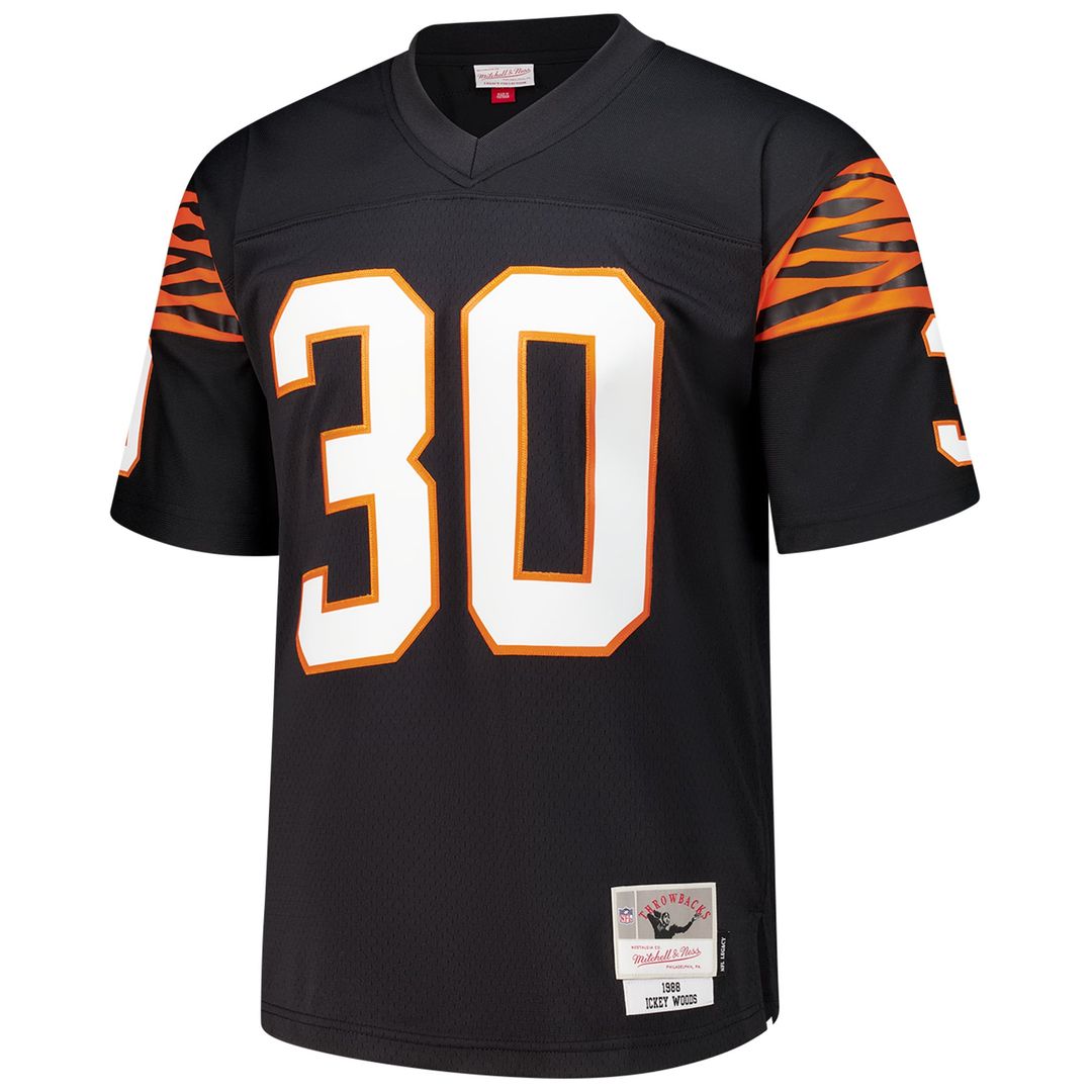 Cincinnati Bengals Ickey Woods Black 1988 Legacy Replica Jersey | NFL Football Jersey