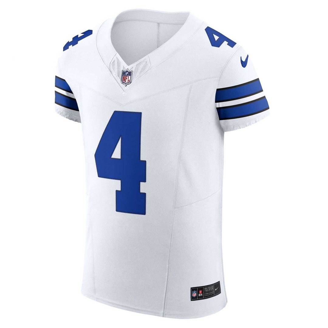 Dallas Cowboys Dak Prescott White Vapor F.U.S.E. Elite Jersey | NFL Football Jersey