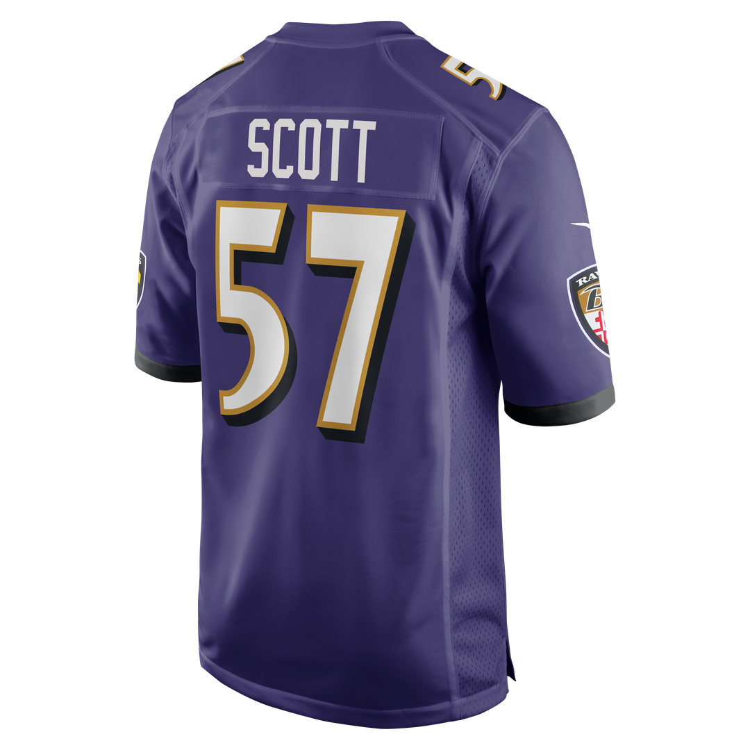 Baltimore Ravens Bart Scott Purple Game Retired Player Jersey | NFL Football Jersey