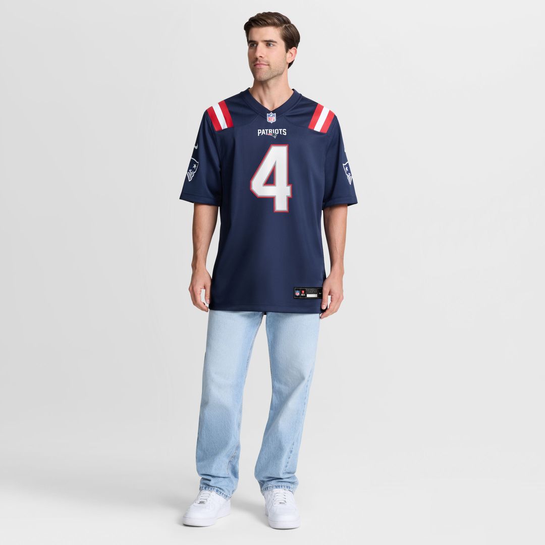 New England Patriots Craig Woodson Navy Team Game Jersey | NFL Football Jersey