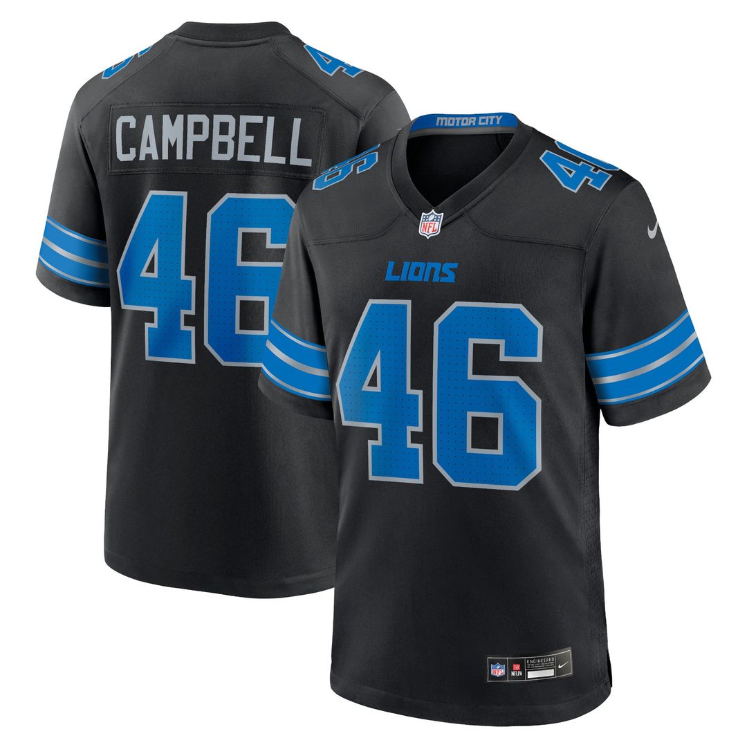 Detroit Lions Jack Campbell Blue Game Jersey | NFL Football Jersey