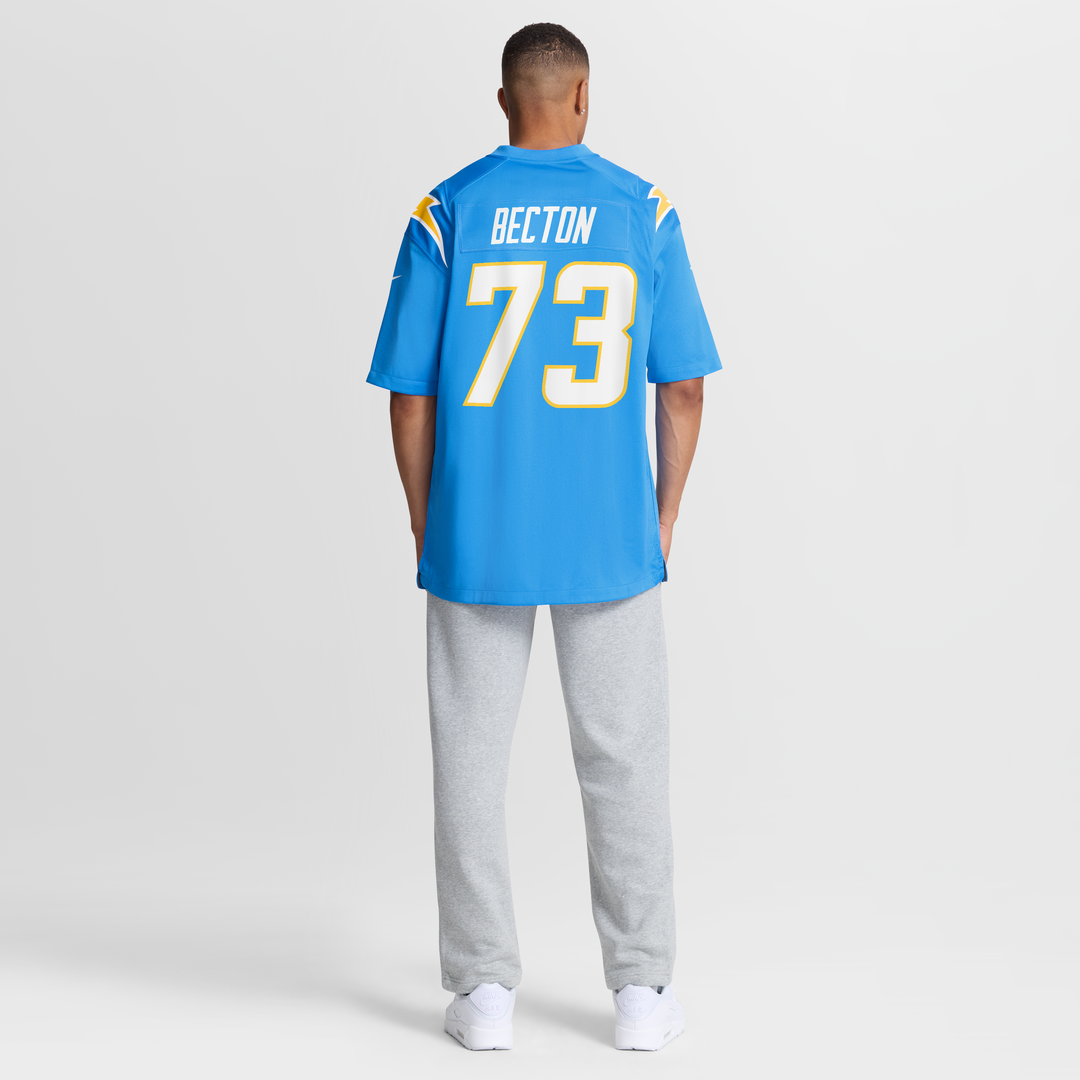 Los Angeles Chargers Mekhi Becton Powder Blue Team Game Jersey | NFL Football Jersey