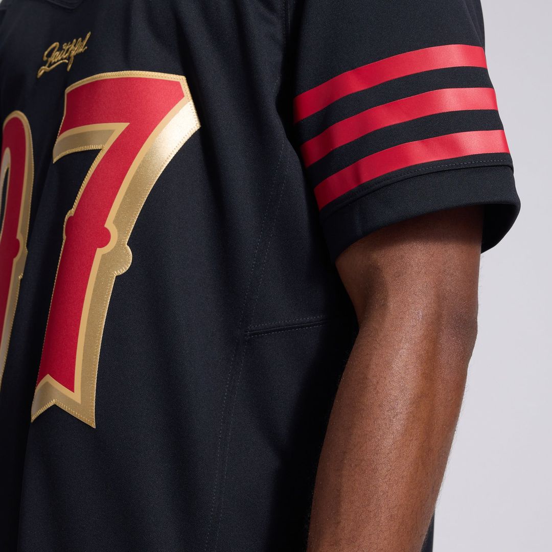 San Francisco 49ers Nick Bosa Black Rivalries Collection Stitched Limited Jersey | NFL Football Jersey