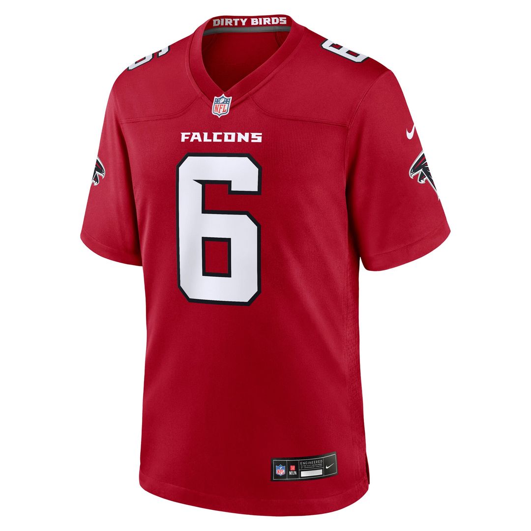 Atlanta Falcons Nick Folk Red Team Game Jersey | NFL Football Jersey
