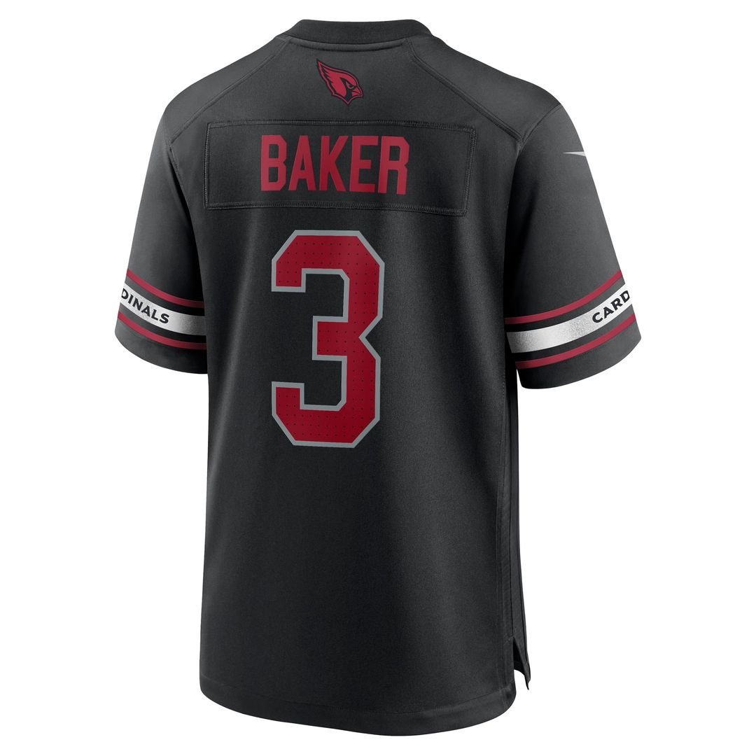 Arizona Cardinals Budda Baker Black Game Jersey | NFL Football Jersey