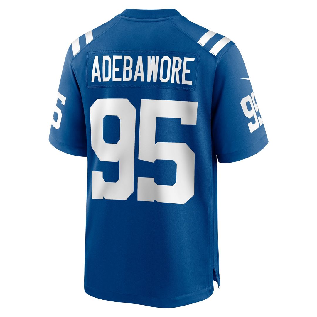 Indianapolis Colts Adetomiwa Adebawore Royal Team Game Jersey | NFL Football Jersey