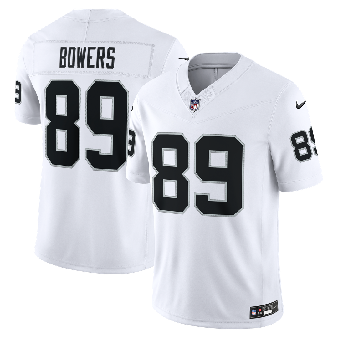 Las Vegas Raiders Brock Bowers White Vapor F.U.S.E. Stitched Limited Jersey | NFL Football Jersey