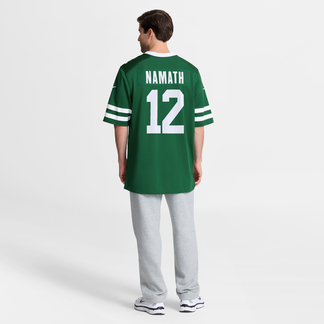 New York Jets Joe Namath White Classic Alternate Retired Player Game Jersey | NFL Football Jersey