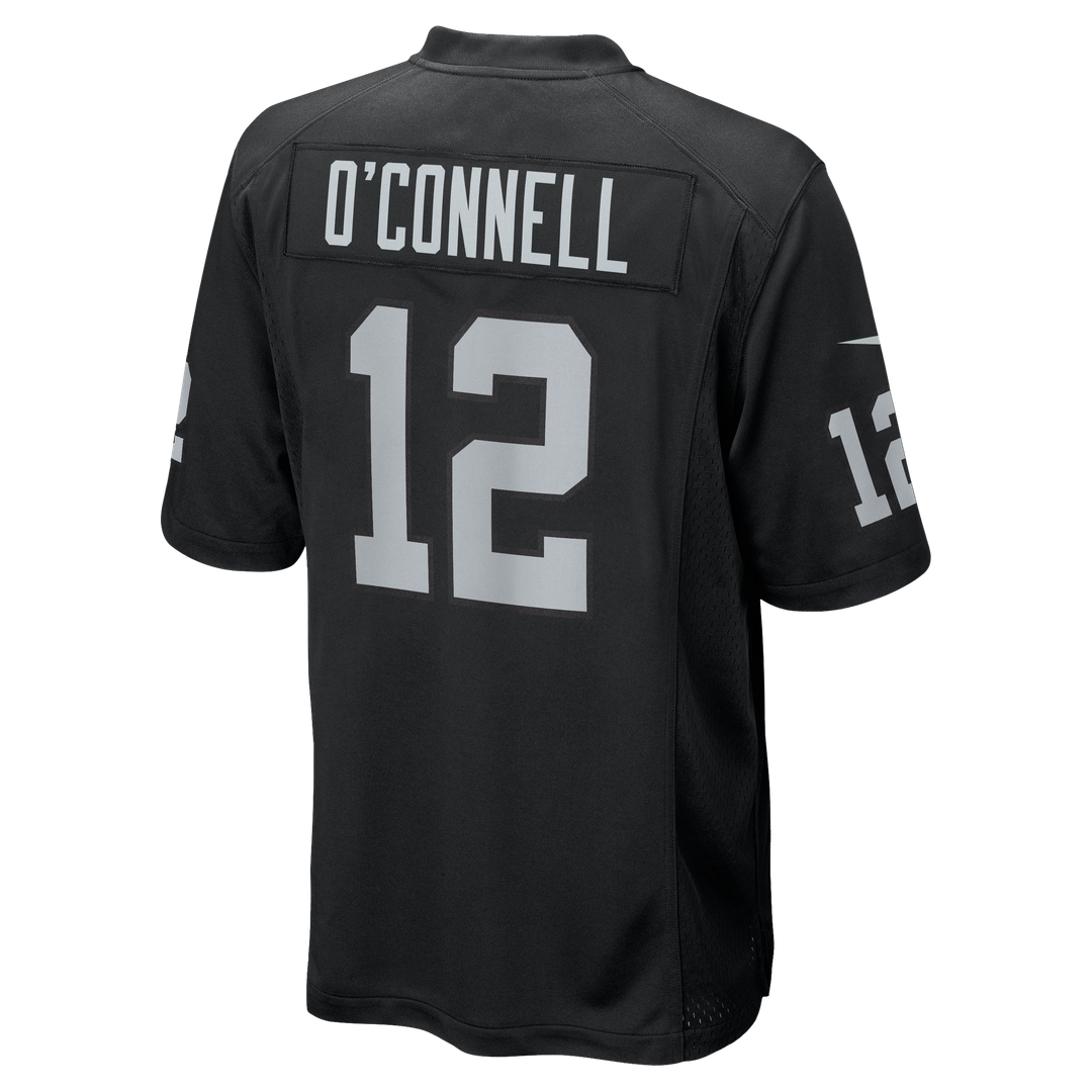 Las Vegas Raiders Aidan O'Connell Black Team Game Jersey | NFL Football Jersey