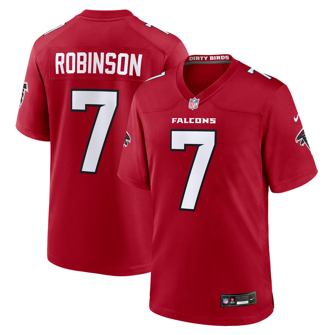 Atlanta Falcons Bijan Robinson White Game Jersey | NFL Football Jersey