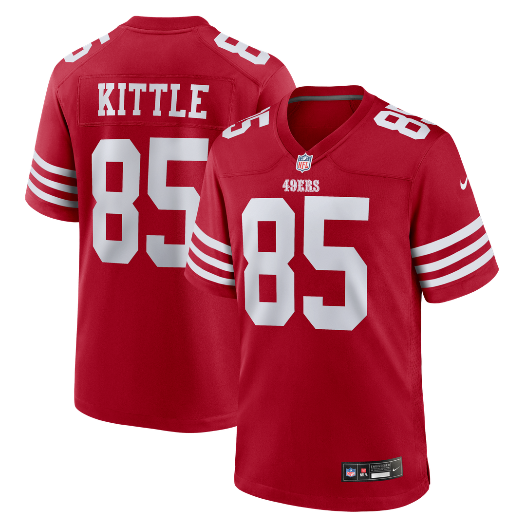 San Francisco 49ers George Kittle Scarlet Player Game Jersey | NFL Football Jersey