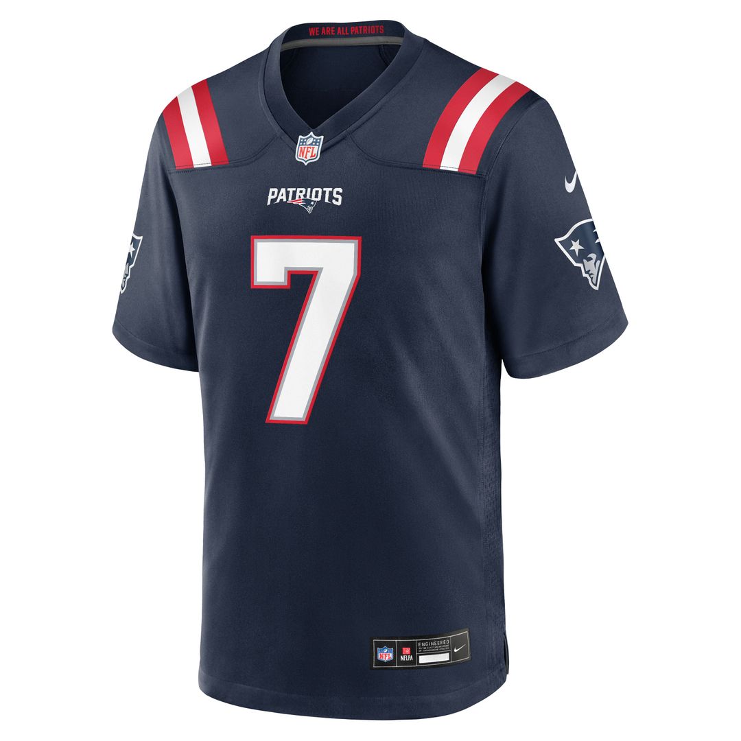 New England Patriots Carlton Davis Navy Team Game Jersey | NFL Football Jersey