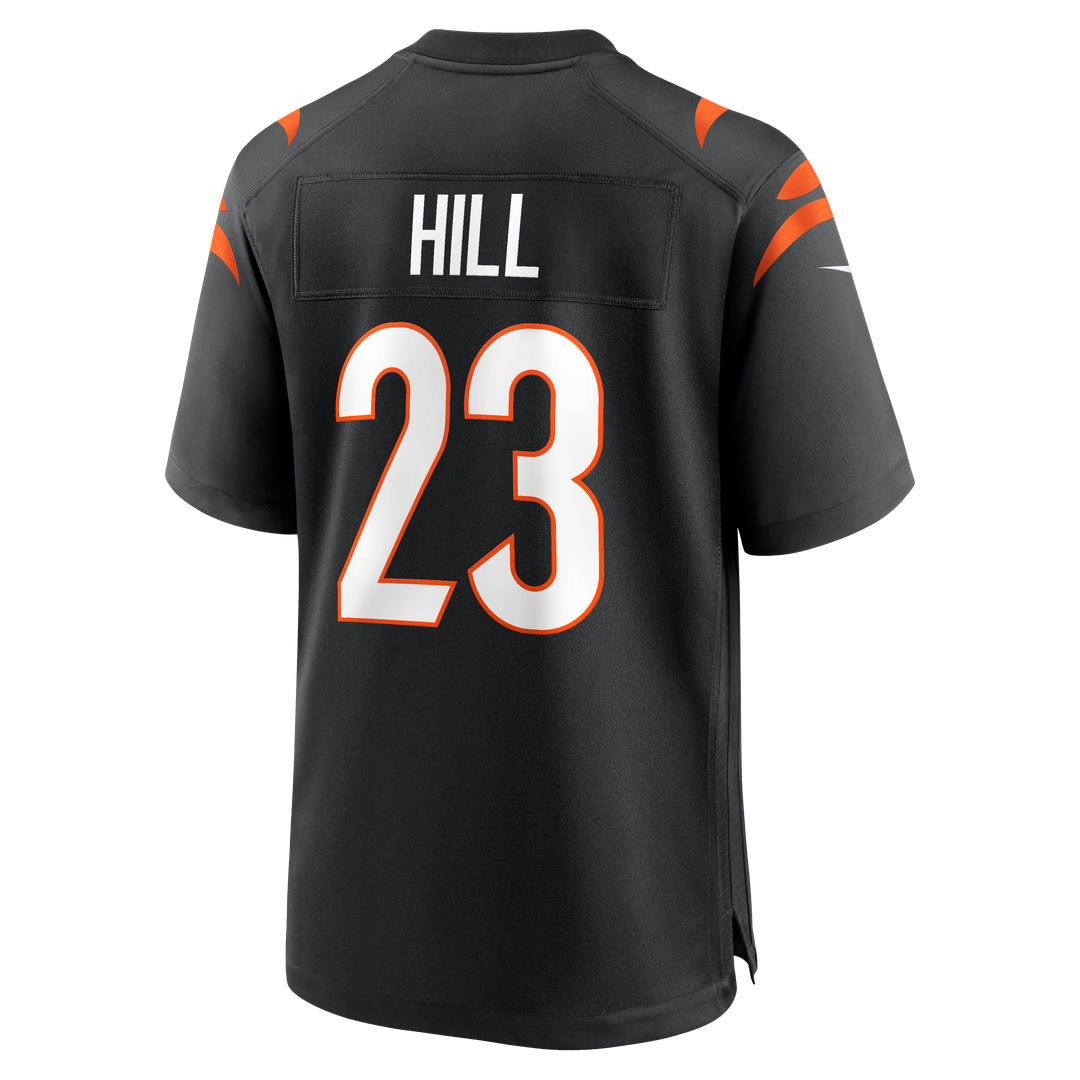 Cincinnati Bengals Daxton Hill Black Player Game Jersey | NFL Football Jersey
