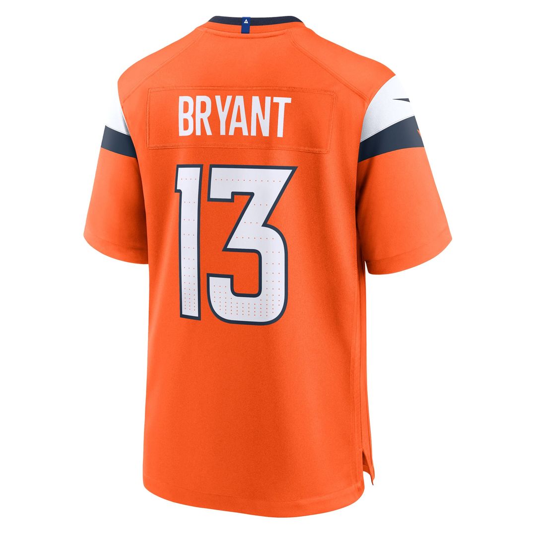Denver Broncos Pat Bryant Orange Team Game Jersey | NFL Football Jersey
