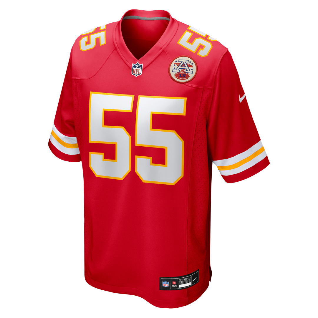 Kansas City Chiefs Omarr Norman-Lott Red Team Game Jersey | NFL Football Jersey