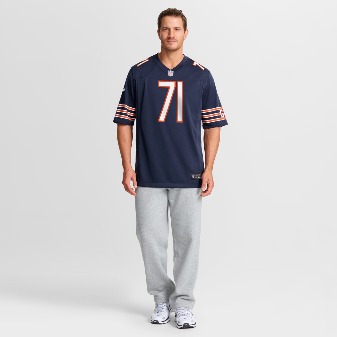 Chicago Bears Ryan Bates Navy Game Jersey | NFL Football Jersey
