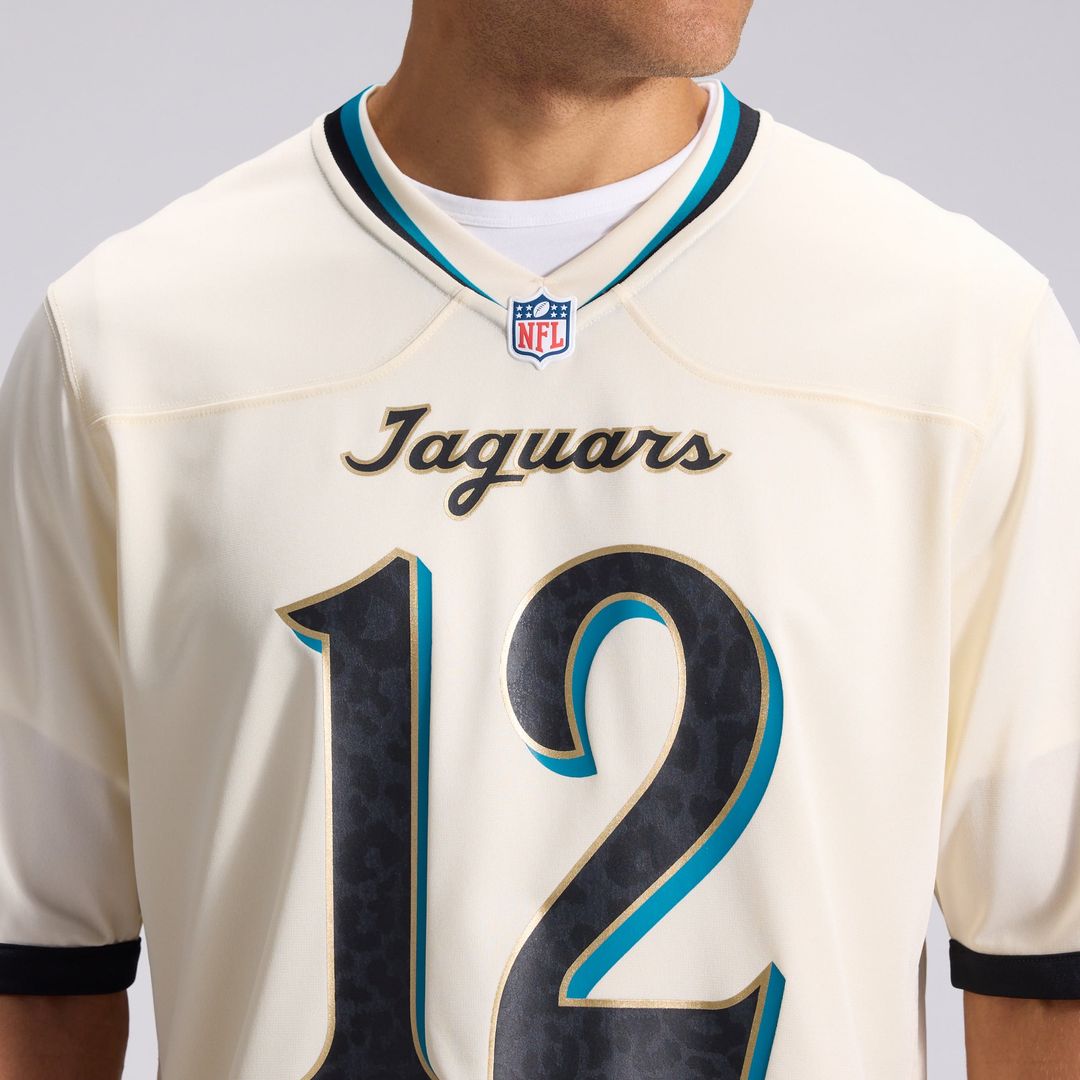 Jacksonville Jaguars Travis Hunter Natural 2026 Rivalries Collection Game Jersey | NFL Football Jersey