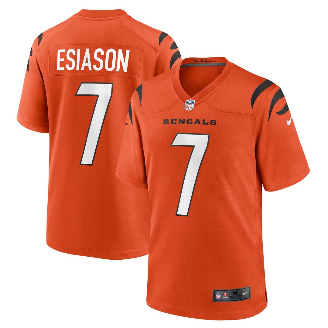 Cincinnati Bengals Boomer Esiason Orange Retired Player Alternate Game Jersey | NFL Football Jersey