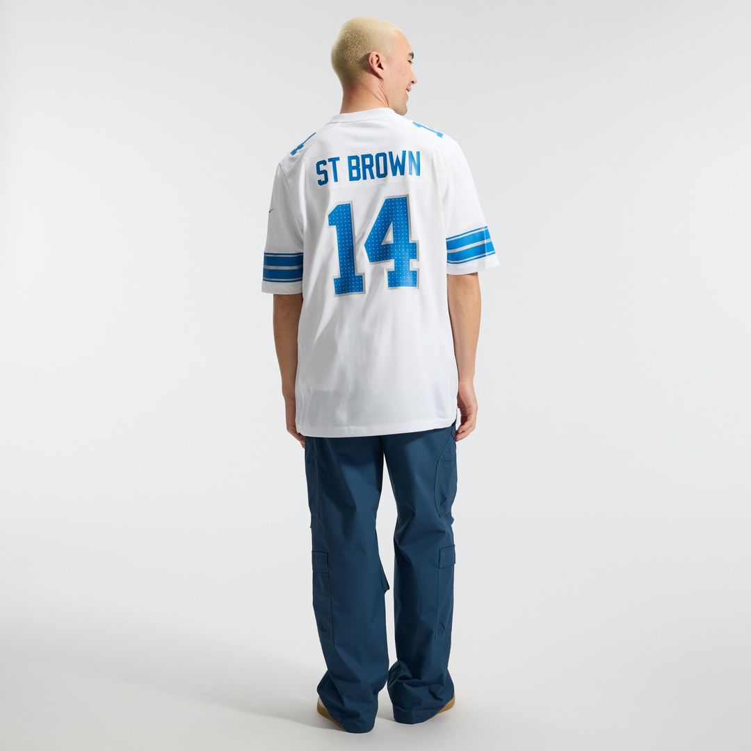 Detroit Lions Amon-Ra St. Brown Blue Game Jersey | NFL Football Jersey