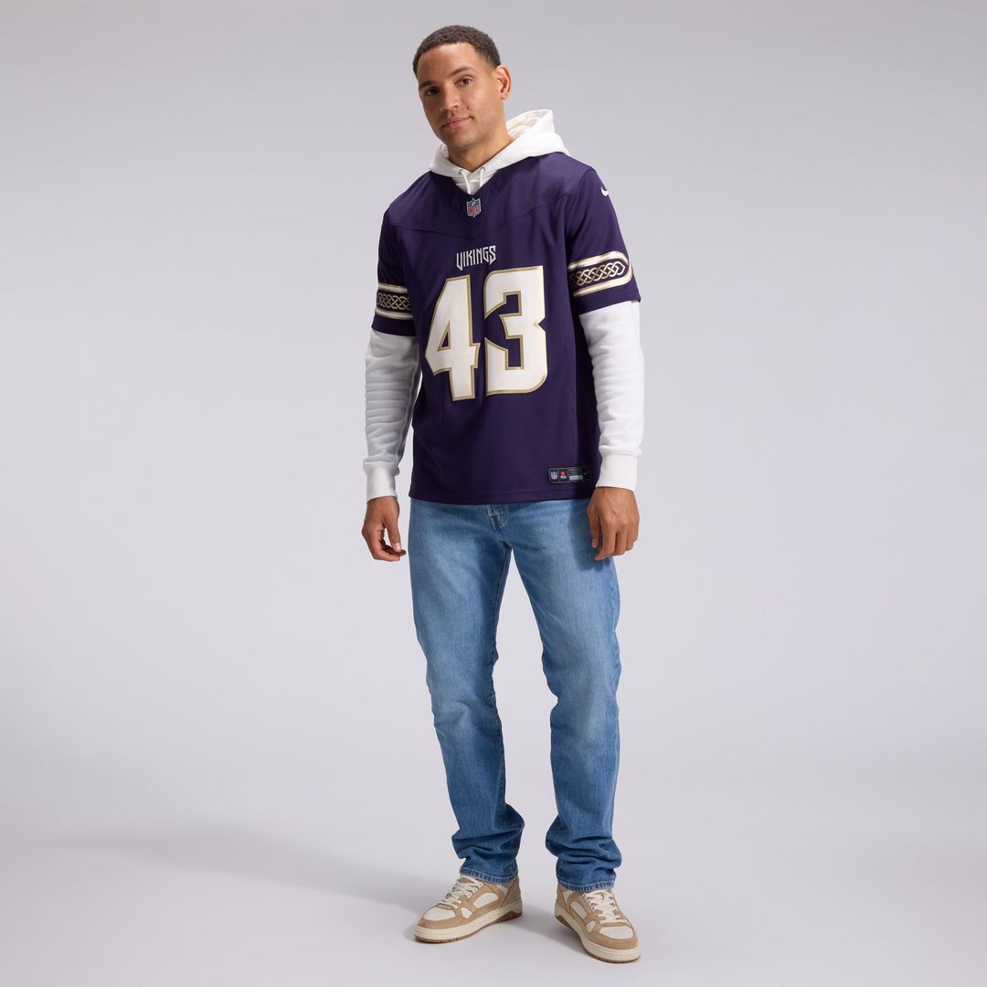 Minnesota Vikings Andrew Van Ginkel Purple 2026 Rivalries Collection Stitched Limited Jersey | NFL Football Jersey