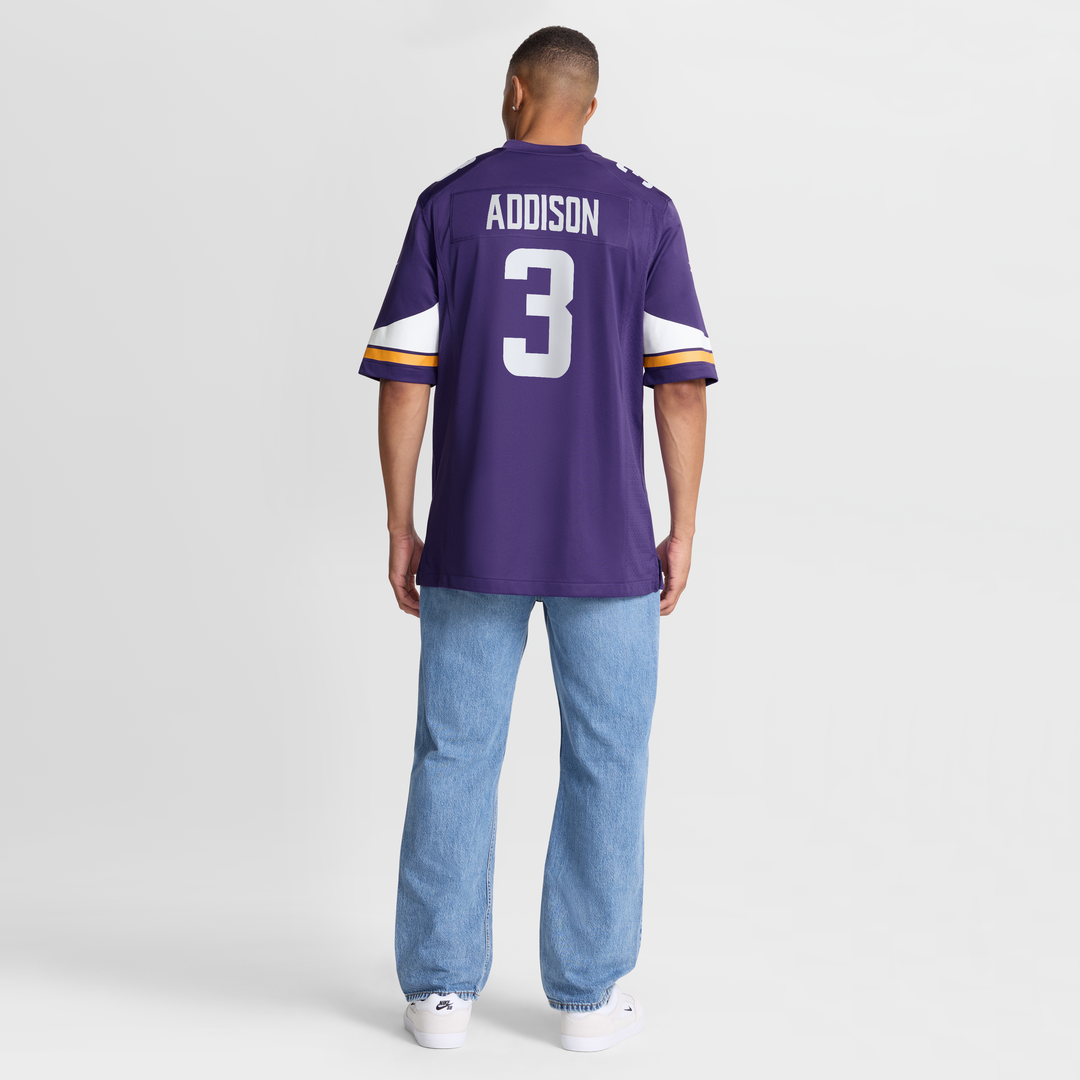 Minnesota Vikings Addison White Alternate Game Player Jersey | NFL Football Jersey