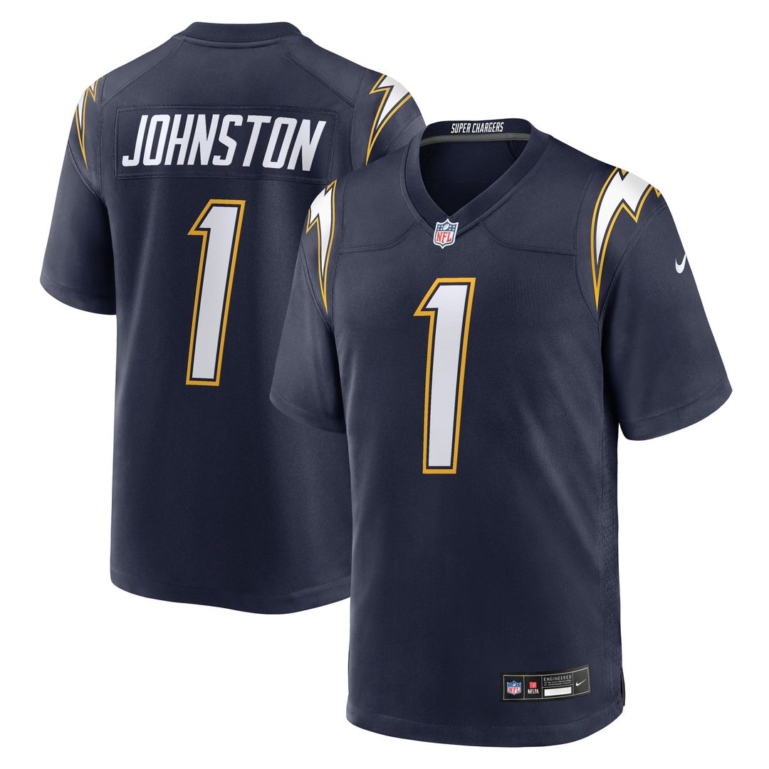 Los Angeles Chargers Quentin Johnston Gold Alternate Charger Power Game Player Jersey | NFL Football Jersey