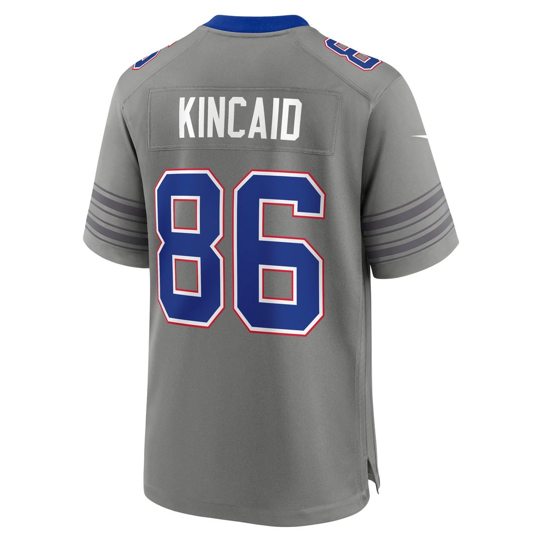Buffalo Bills Dalton Kincaid Gray Nickel City Game Jersey | NFL Football Jersey