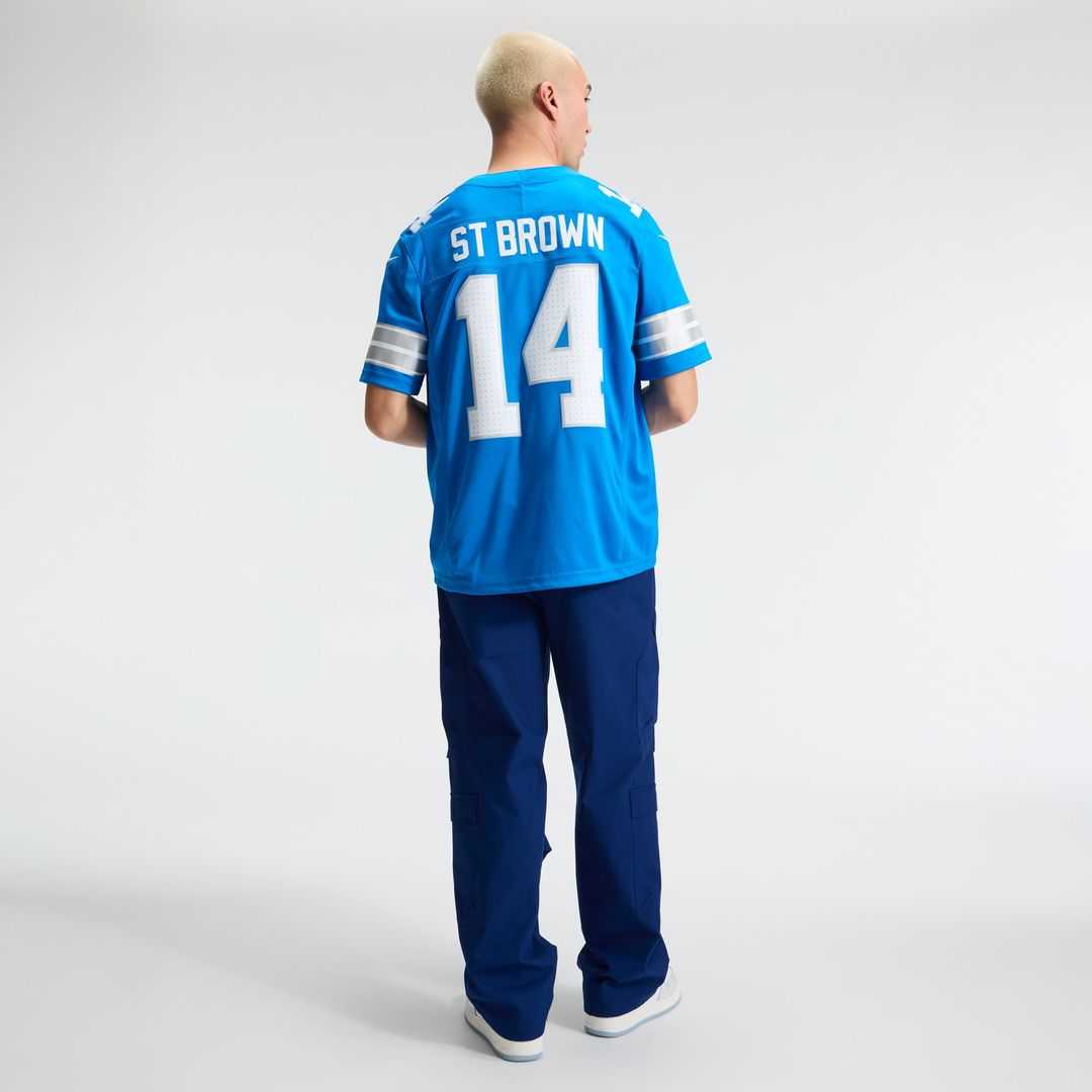 Detroit Lions Amon-Ra St. Brown Black Alternate Vapor F.U.S.E. Stitched Limited Jersey | NFL Football Jersey