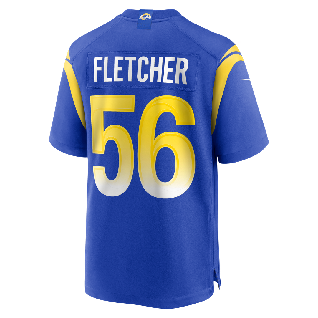 Los Angeles Rams London Fletcher Royal Game Retired Player Jersey | NFL Football Jersey