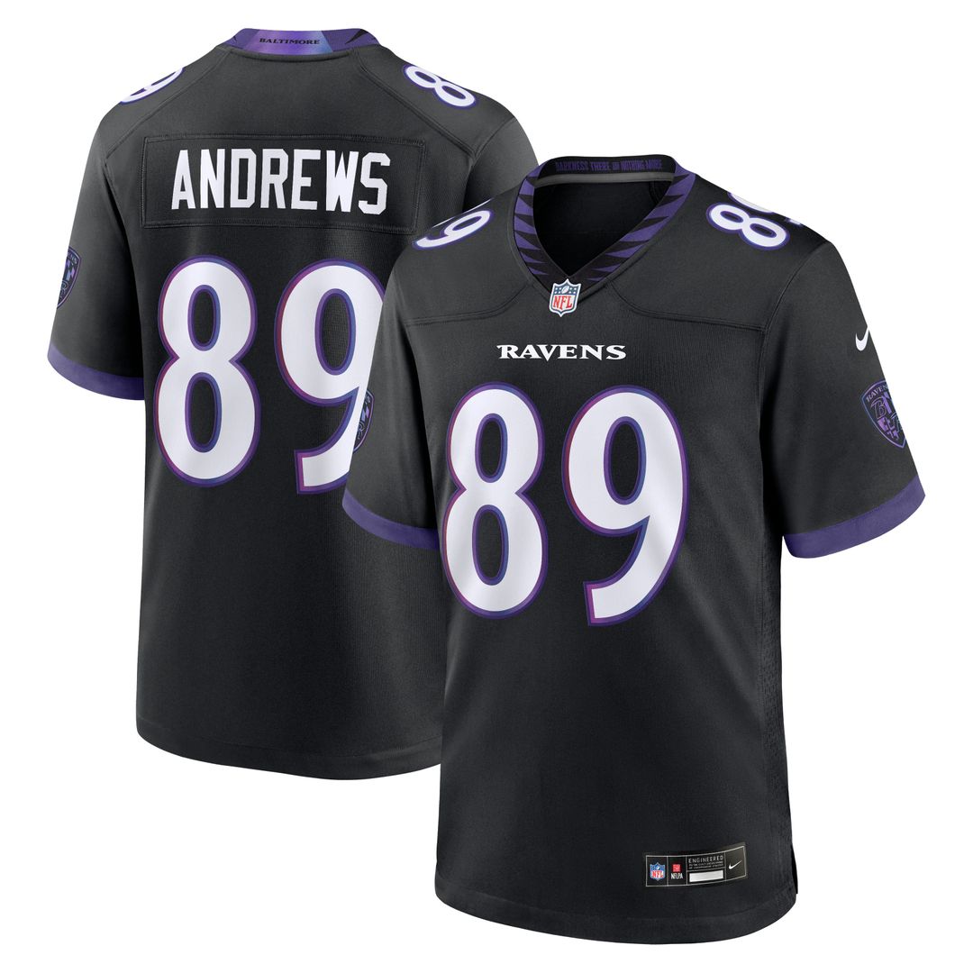 Baltimore Ravens Mark Andrews Black Alternate Game Jersey | NFL Football Jersey