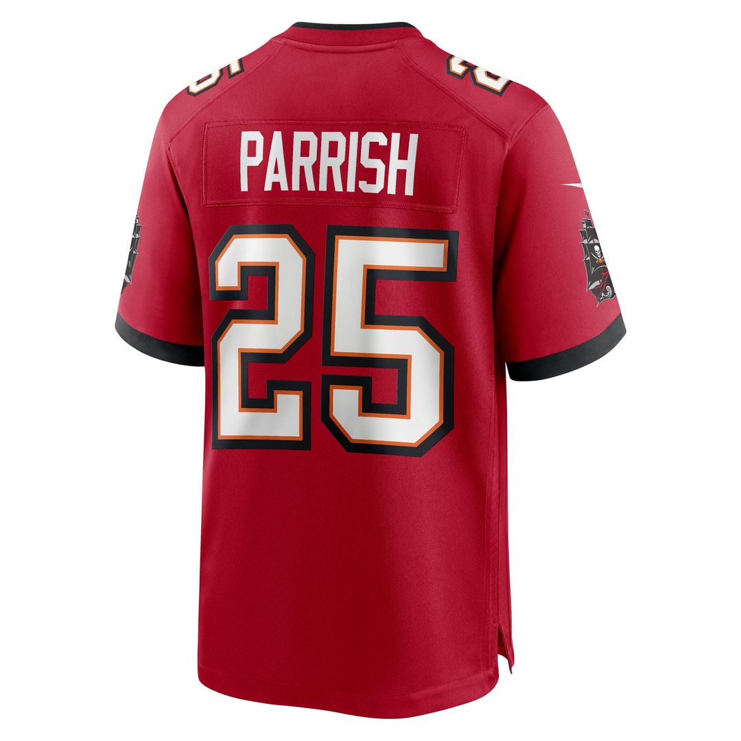 Tampa Bay Buccaneers Jacob Parrish Red Team Game Jersey | NFL Football Jersey