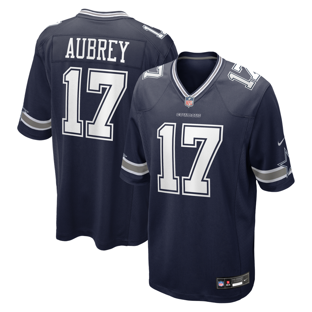 Dallas Cowboys Brandon Aubrey White Game Jersey | NFL Football Jersey