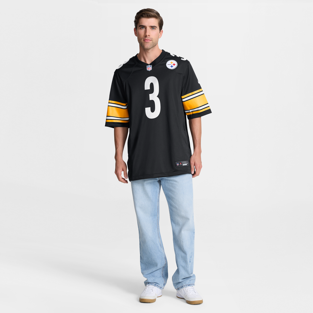 Pittsburgh Steelers Jaquan Brisker Black Team Game Jersey | NFL Football Jersey