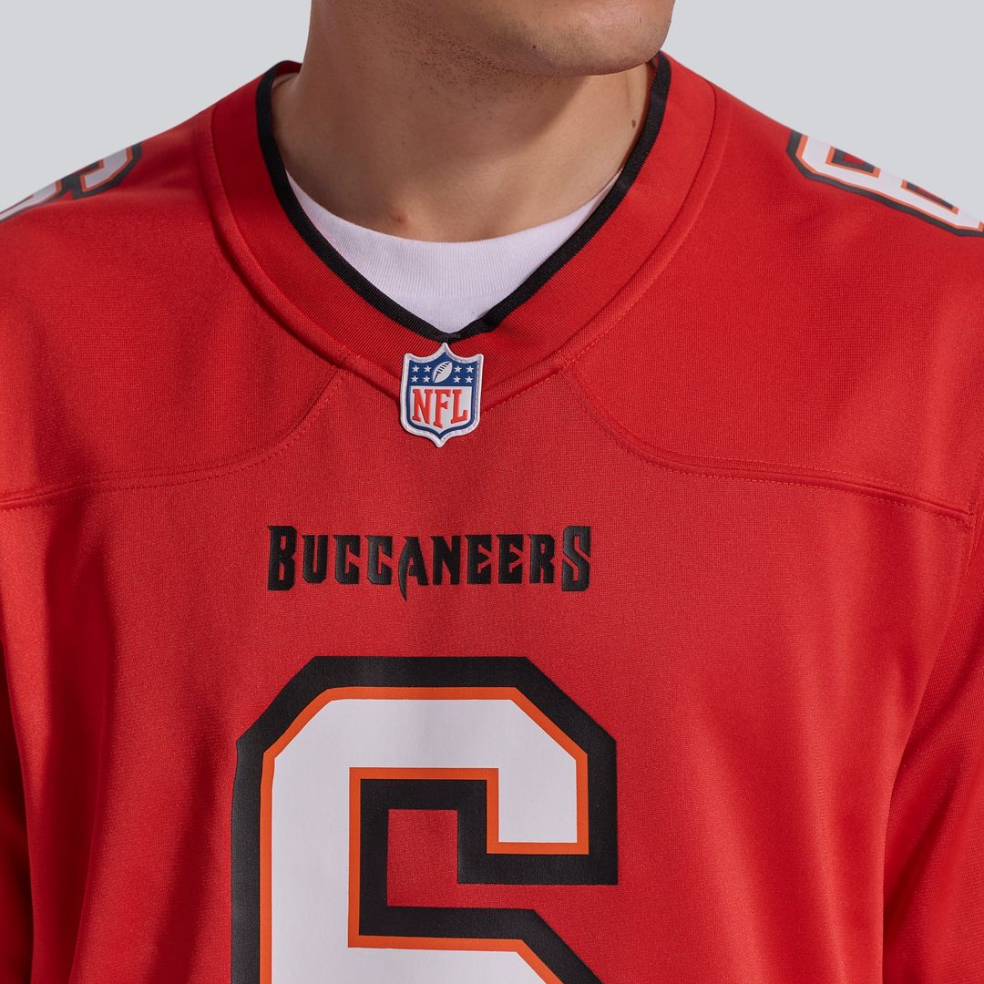 Tampa Bay Buccaneers Baker Mayfield Orange Throwback Game Jersey | NFL Football Jersey