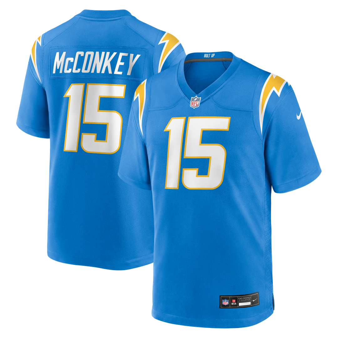 Los Angeles Chargers Ladd McConkey Powder Blue Player Game Jersey | NFL Football Jersey