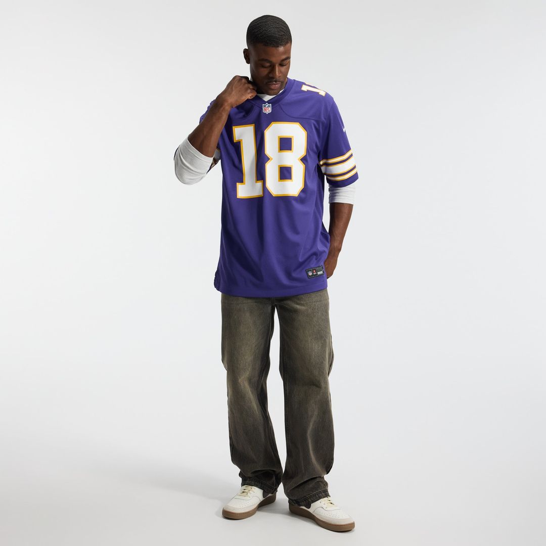Minnesota Vikings Justin Jefferson White Alternate Game Player Jersey | NFL Football Jersey