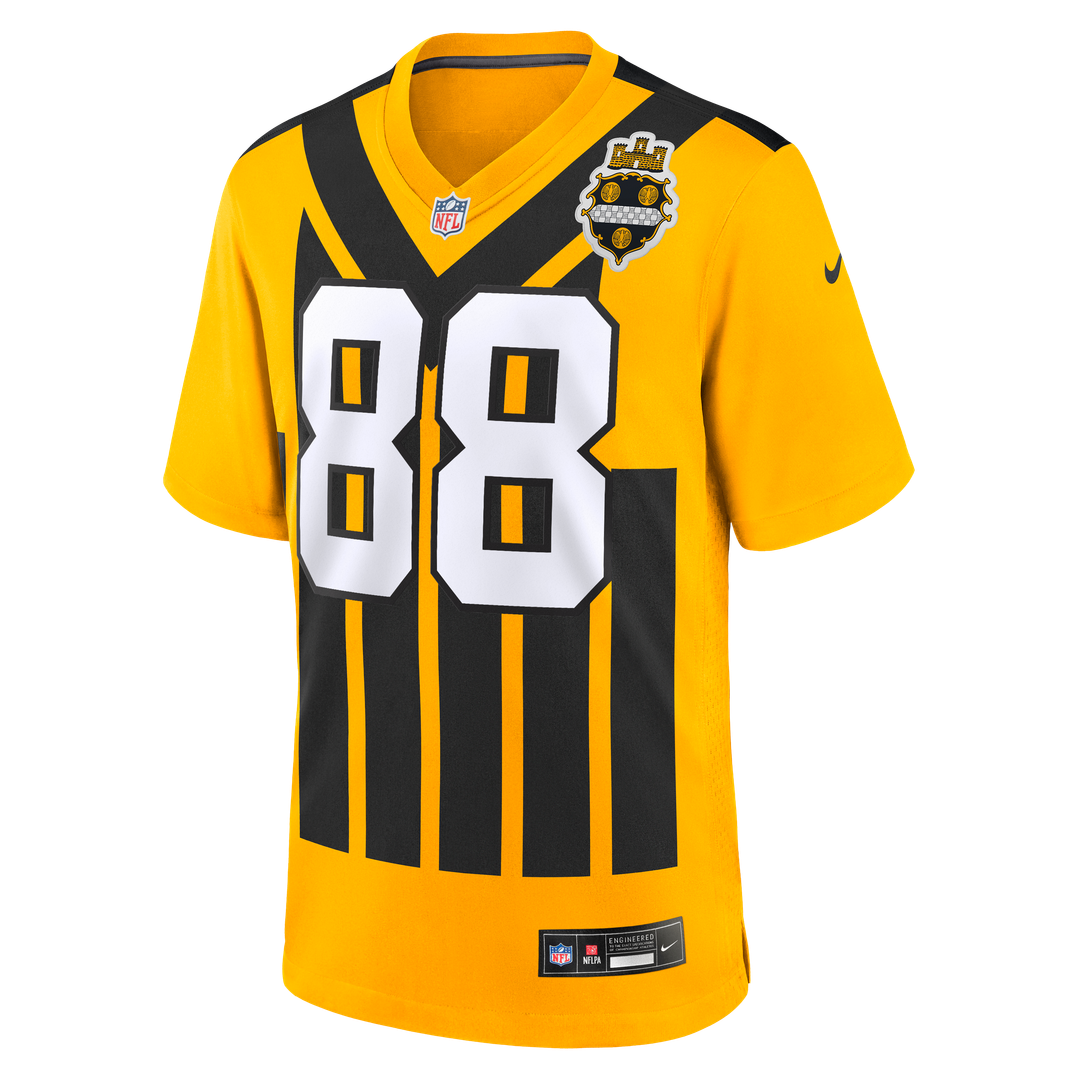 Pittsburgh Steelers Pat Freiermuth Gold Alternate 1933 Throwback Game Jersey | NFL Football Jersey