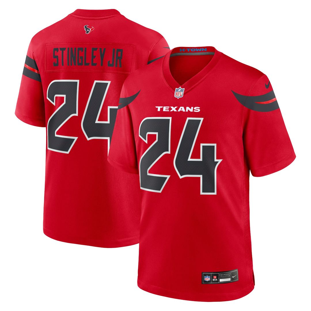 Houston Texans Derek Stingley Jr. Red Alternate Game Jersey | NFL Football Jersey