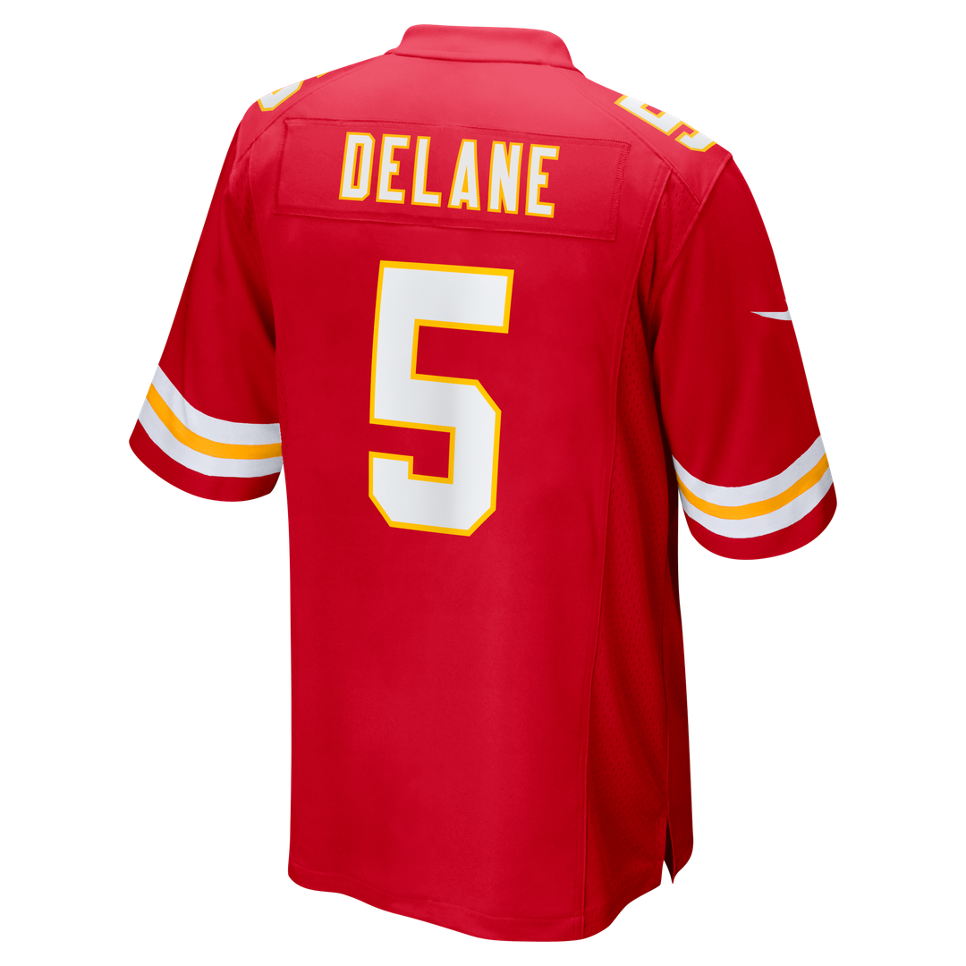 Kansas City Chiefs Mansoor Delane Red Team Game Jersey | NFL Football Jersey