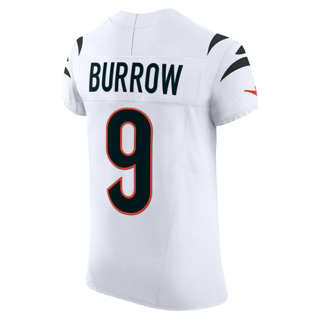 Cincinnati Bengals Joe Burrow White Vapor F.U.S.E. Elite Jersey | NFL Football Jersey
