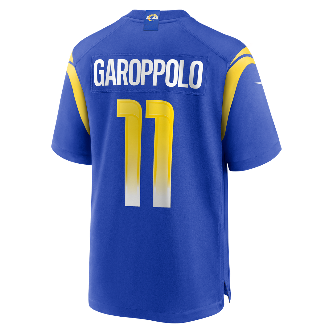 Los Angeles Rams Jimmy Garoppolo Royal Game Jersey | NFL Football Jersey