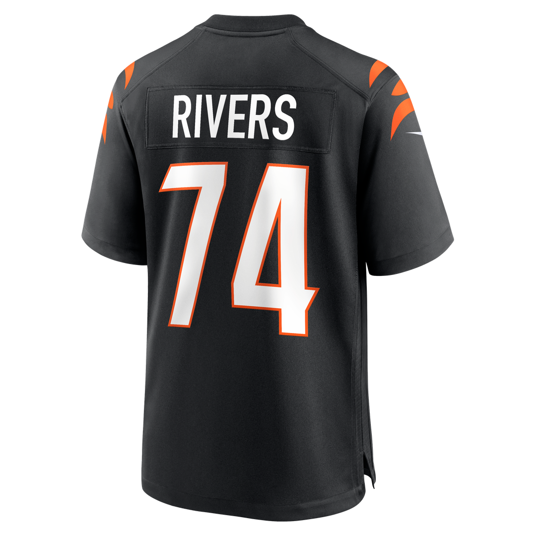 Cincinnati Bengals Jalen Rivers Black Team Game Jersey | NFL Football Jersey