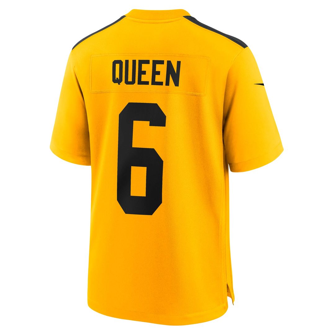 Pittsburgh Steelers Patrick Queen Gold Alternate 1933 Throwback Game Jersey | NFL Football Jersey