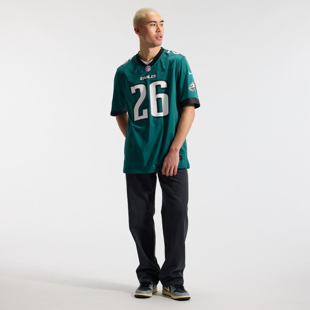 Philadelphia Eagles Saquon Barkley White Game Jersey | NFL Football Jersey