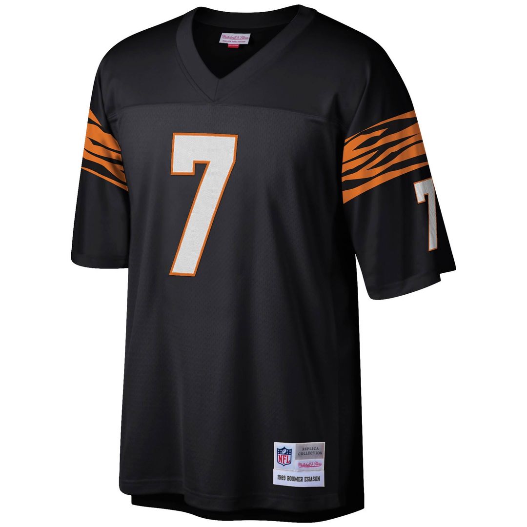 Cincinnati Bengals Boomer Esiason Black Legacy Replica Jersey | NFL Football Jersey