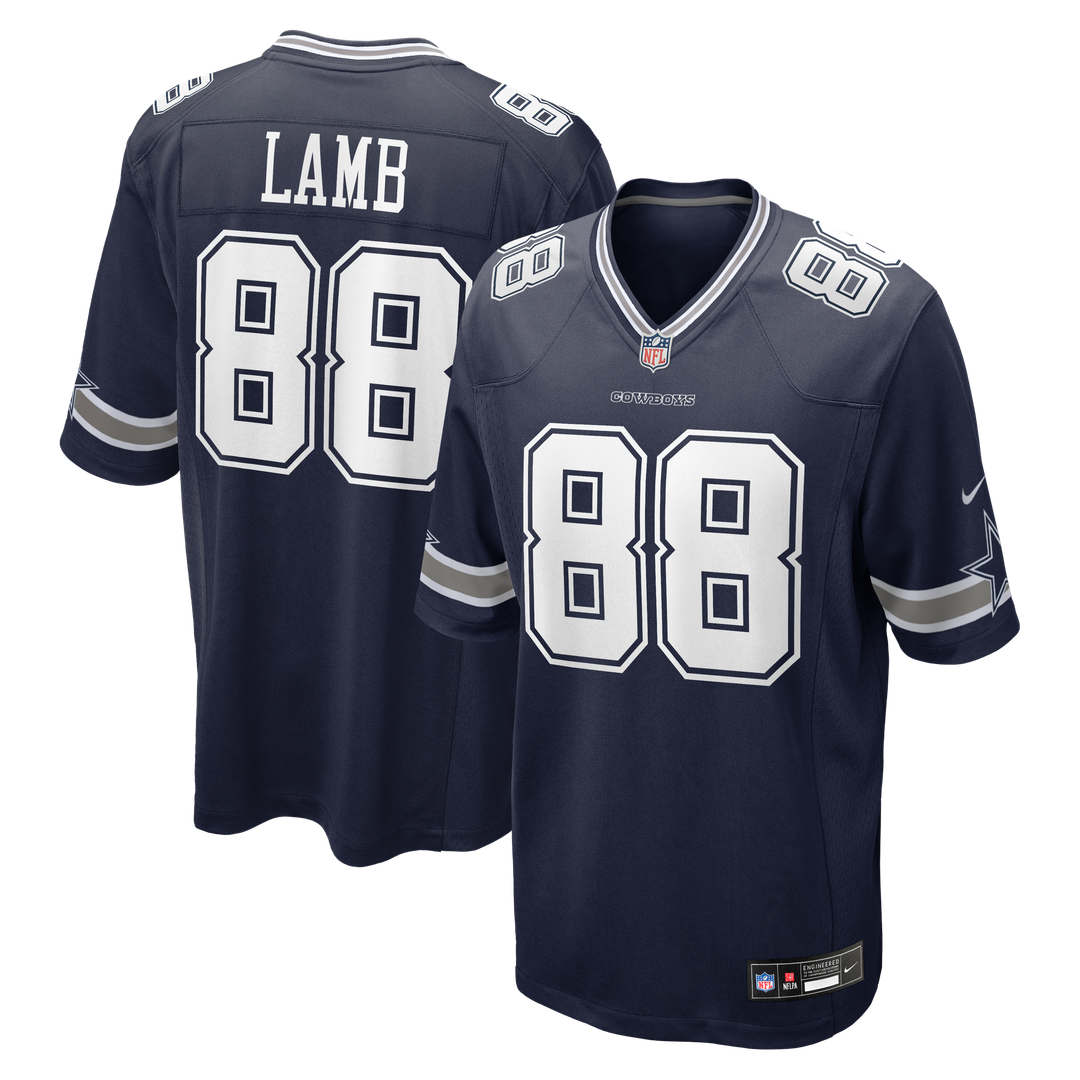 Dallas Cowboys CeeDee Lamb Navy Game Jersey | NFL Football Jersey