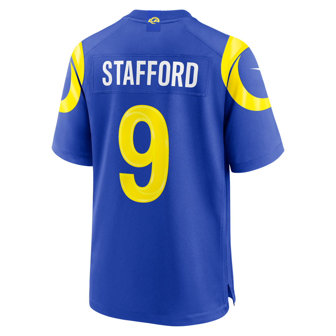 Los Angeles Rams Matthew Stafford Royal Team Game Player Jersey | NFL Football Jersey