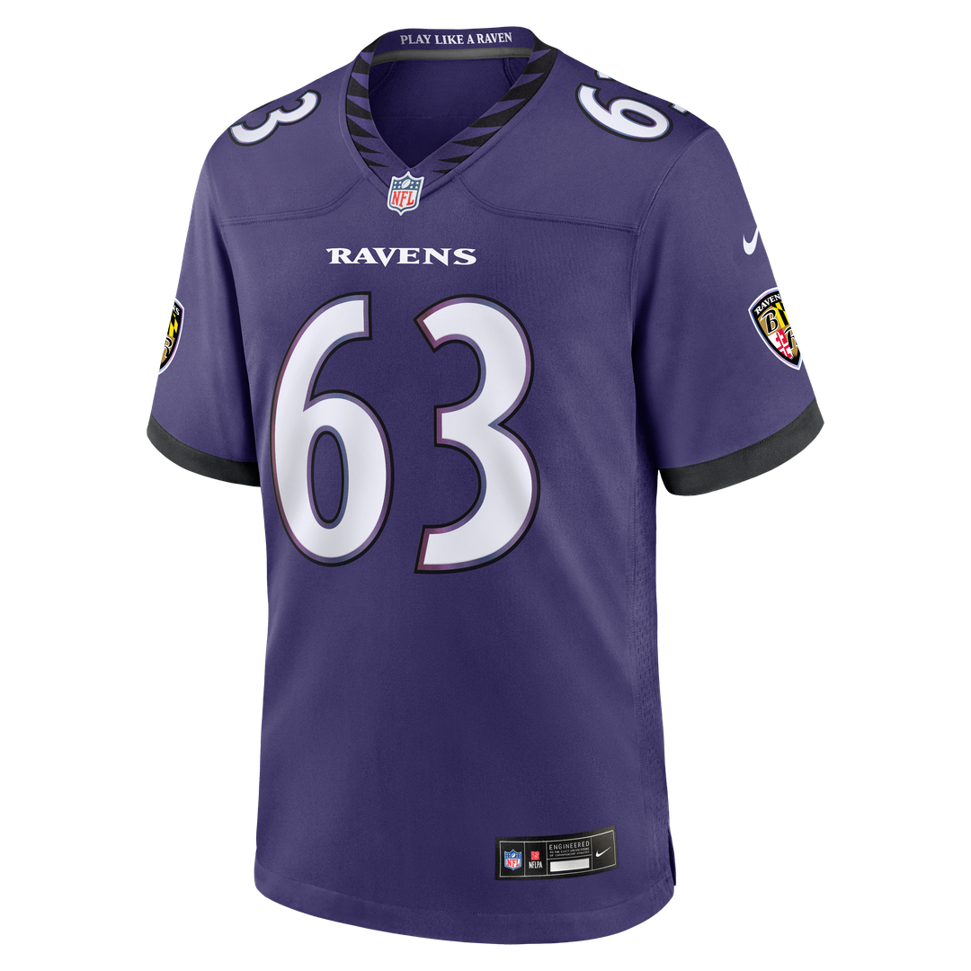 Baltimore Ravens Danny Pinter Purple Team Game Jersey | NFL Football Jersey