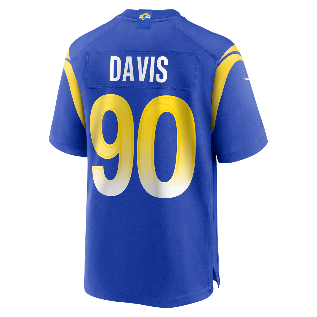 Los Angeles Rams Tyler Davis Royal Team Game Jersey | NFL Football Jersey